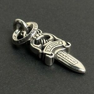 Chrome Hearts Silver Tiny Dagger W/Bail Pendant